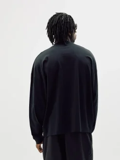 Oversize Mock Neck, Men - Black