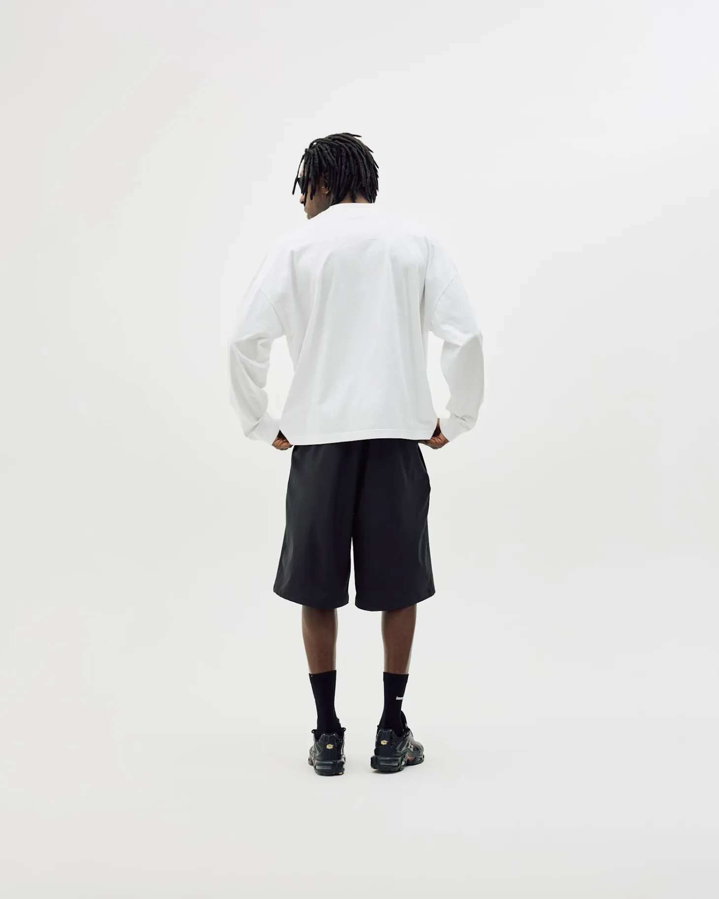 Oversize Mock Neck, Men - White