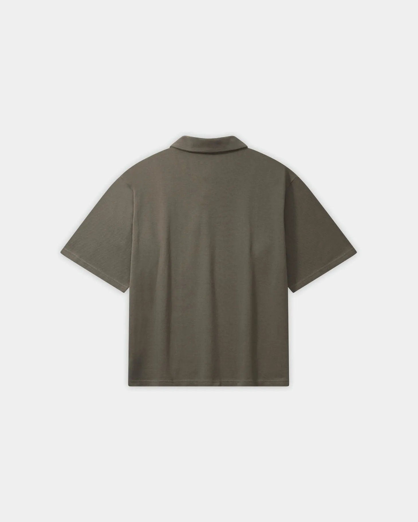 Oversize Polo, Women - Stone Grey