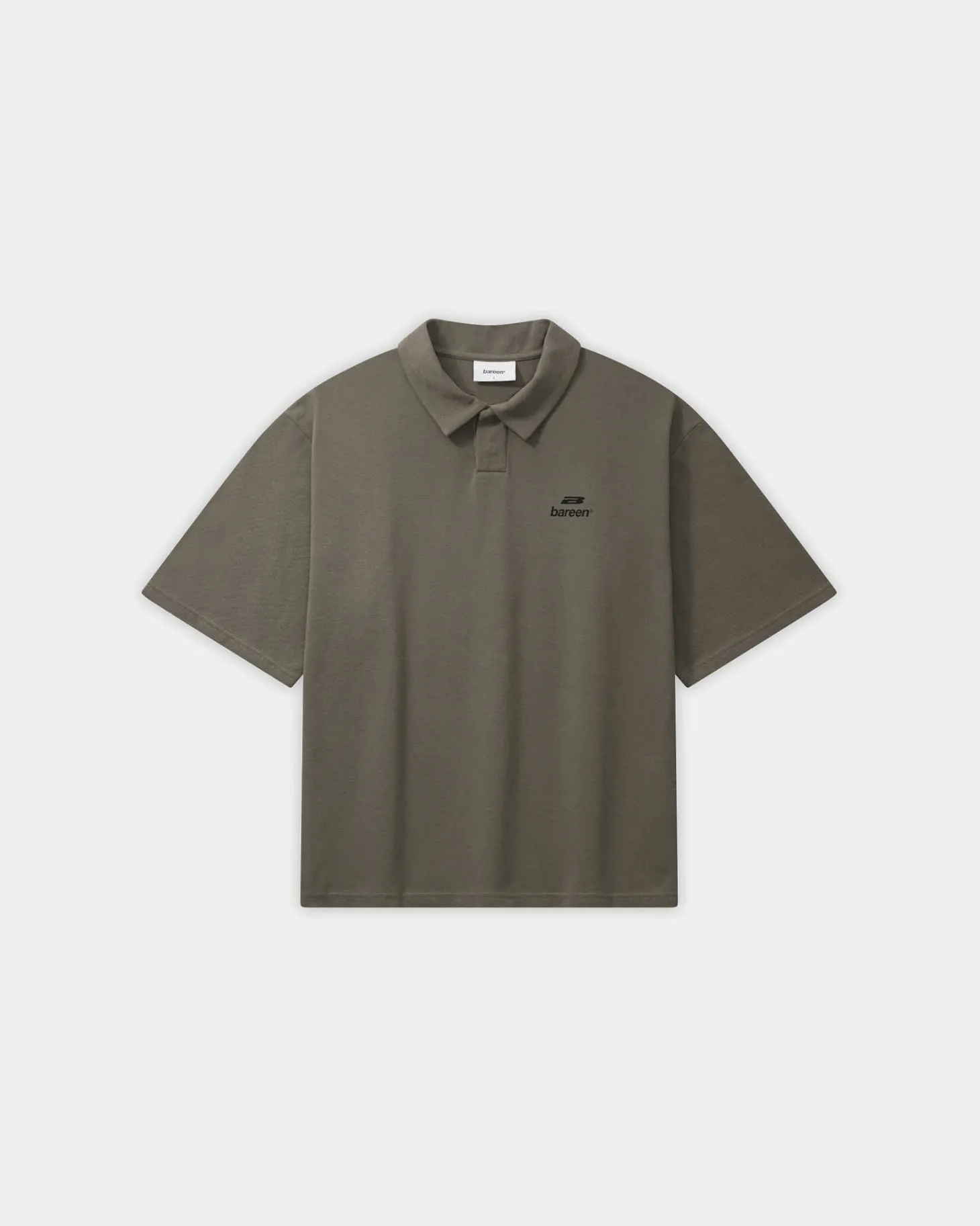 Oversize Polo, Women - Stone Grey