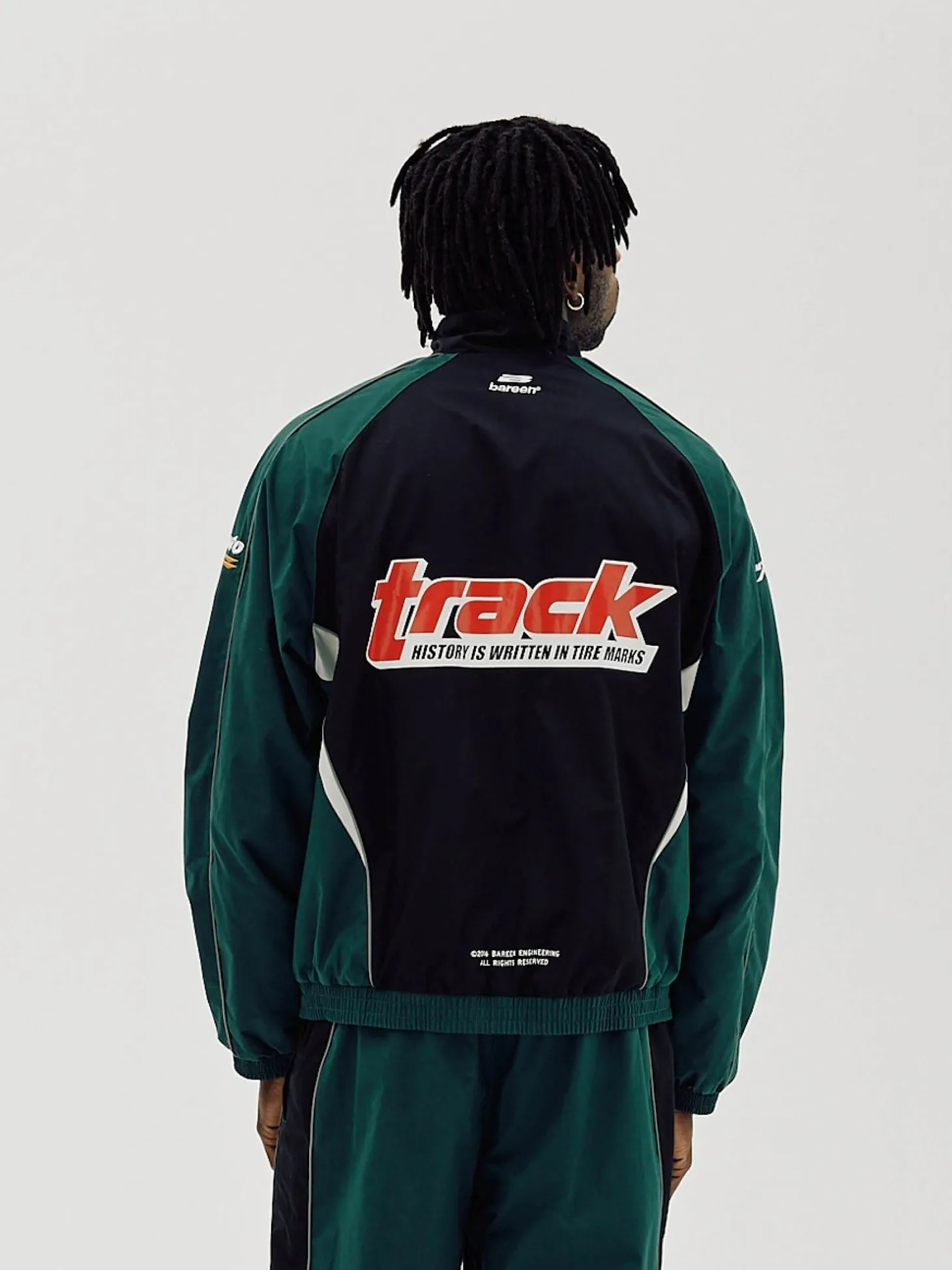 Oversize Track Jacket, Men - Deep Teal