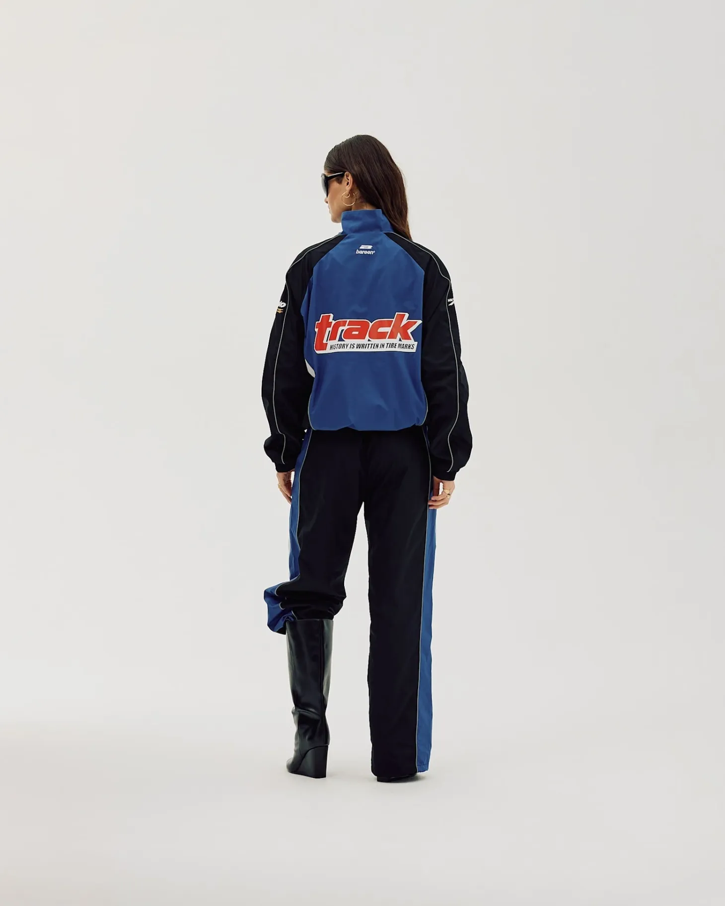 Oversize Track Jacket, Women - Cobalt Blue