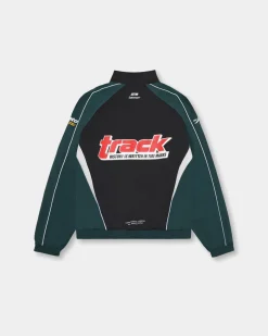 Oversize Track Jacket, Women - Deep Teal