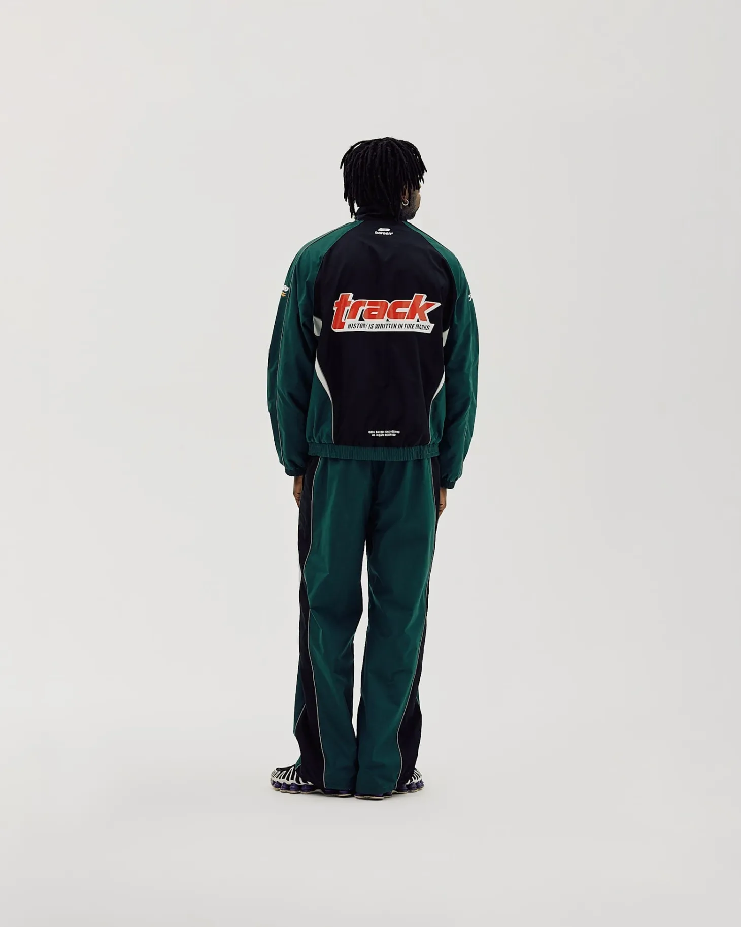 Oversize Track Pants, Men - Deep Teal