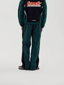 Oversize Track Pants, Men - Deep Teal