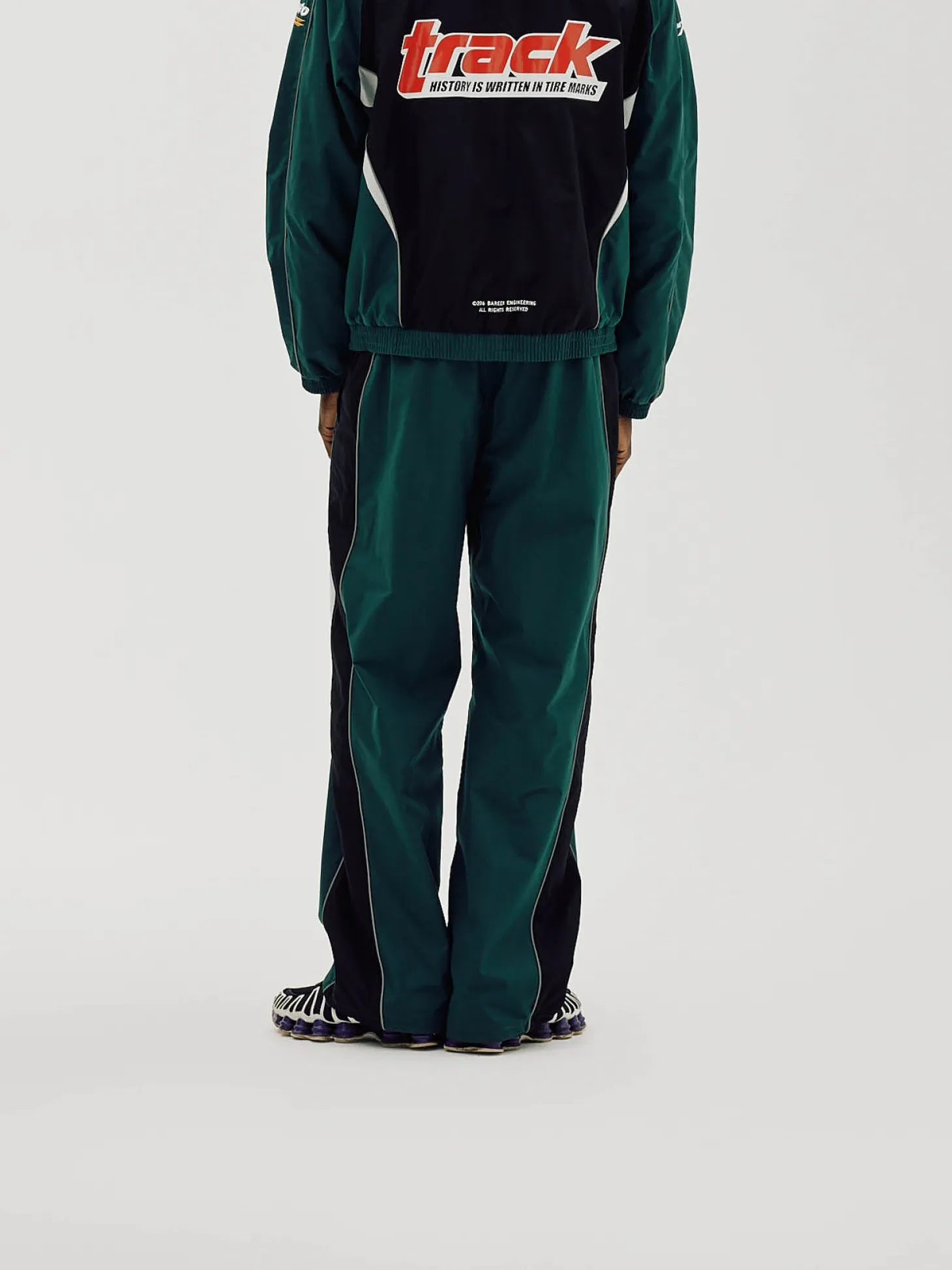 Oversize Track Pants, Men - Deep Teal
