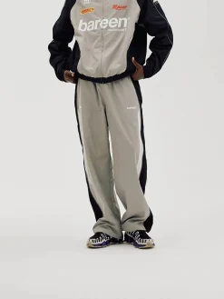 Oversize Track Pants, Men - Ghost Grey
