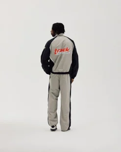 Oversize Track Pants, Men - Ghost Grey