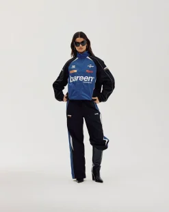 Oversize Track Pants, Women - Cobalt Blue