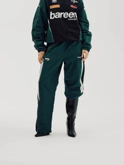 Oversize Track Pants, Women - Deep Teal