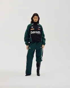 Oversize Track Pants, Women - Deep Teal