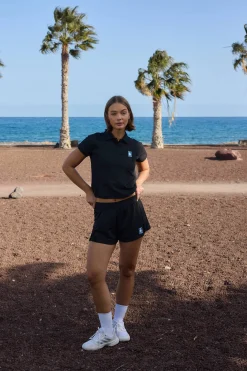 Racquet Sports - Women's Active Polo Shirt - Black