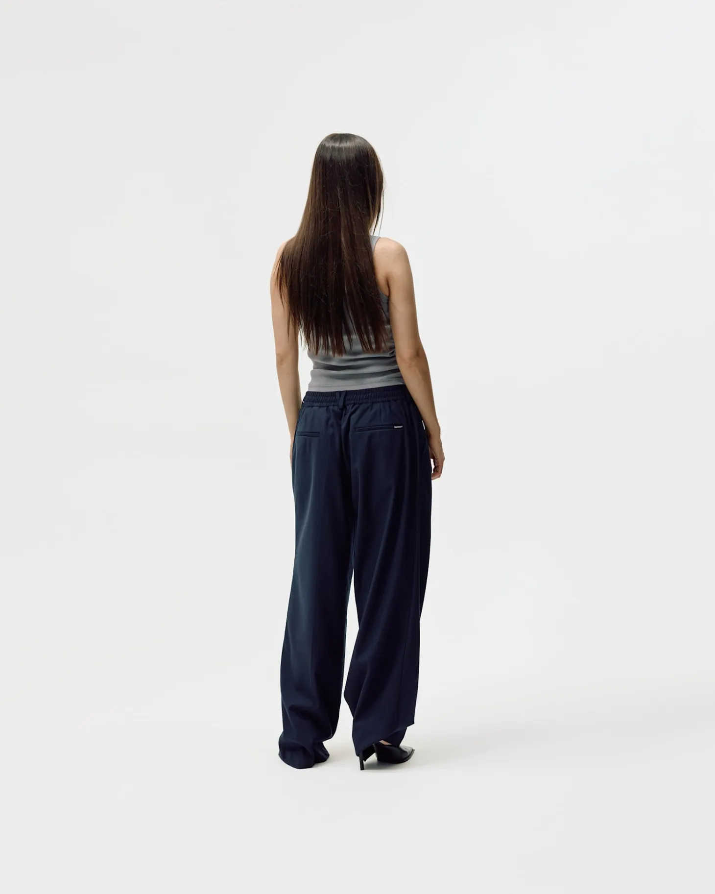 Relaxed Suit Pants, Women - Navy