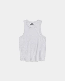 Rib Tank Top, Women - Cloudy Grey