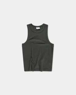 Rib Tank Top, Women - Vintage Black