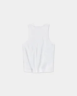 Rib Tank Top, Women - White