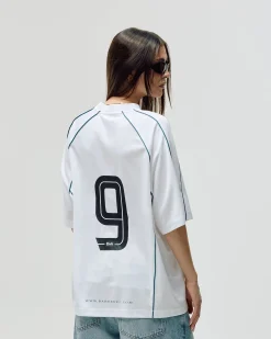 Short Sleeve Football Jersey, Women - White