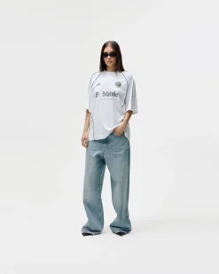 Short Sleeve Football Jersey, Women - White