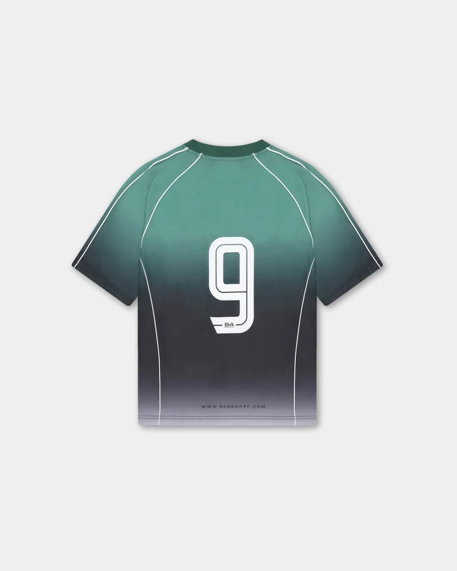 Short Sleeve Football Jersey, Women - Teal Gradient
