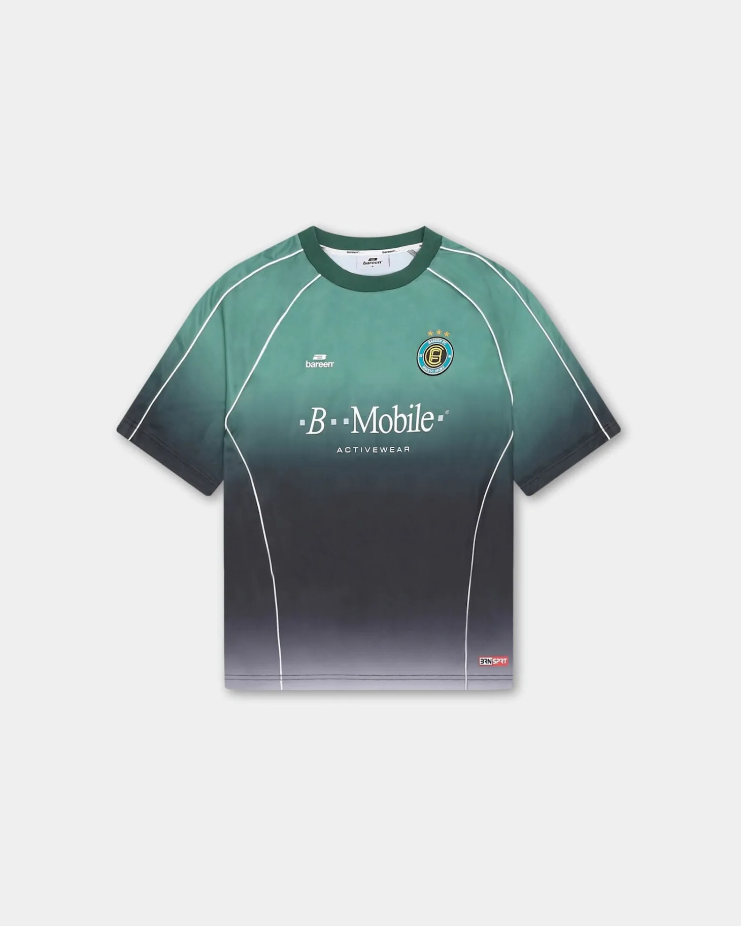 Short Sleeve Football Jersey, Women - Teal Gradient