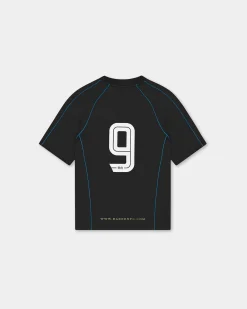 Short Sleeve Football Jersey, Men - Black