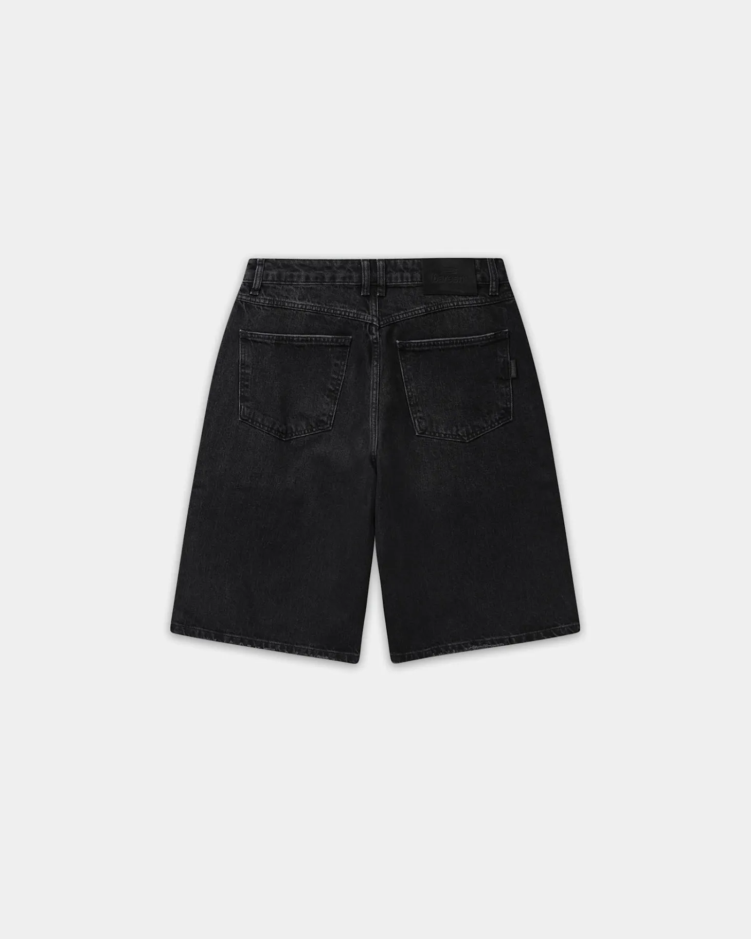 Straight Denim Shorts, Men - Black
