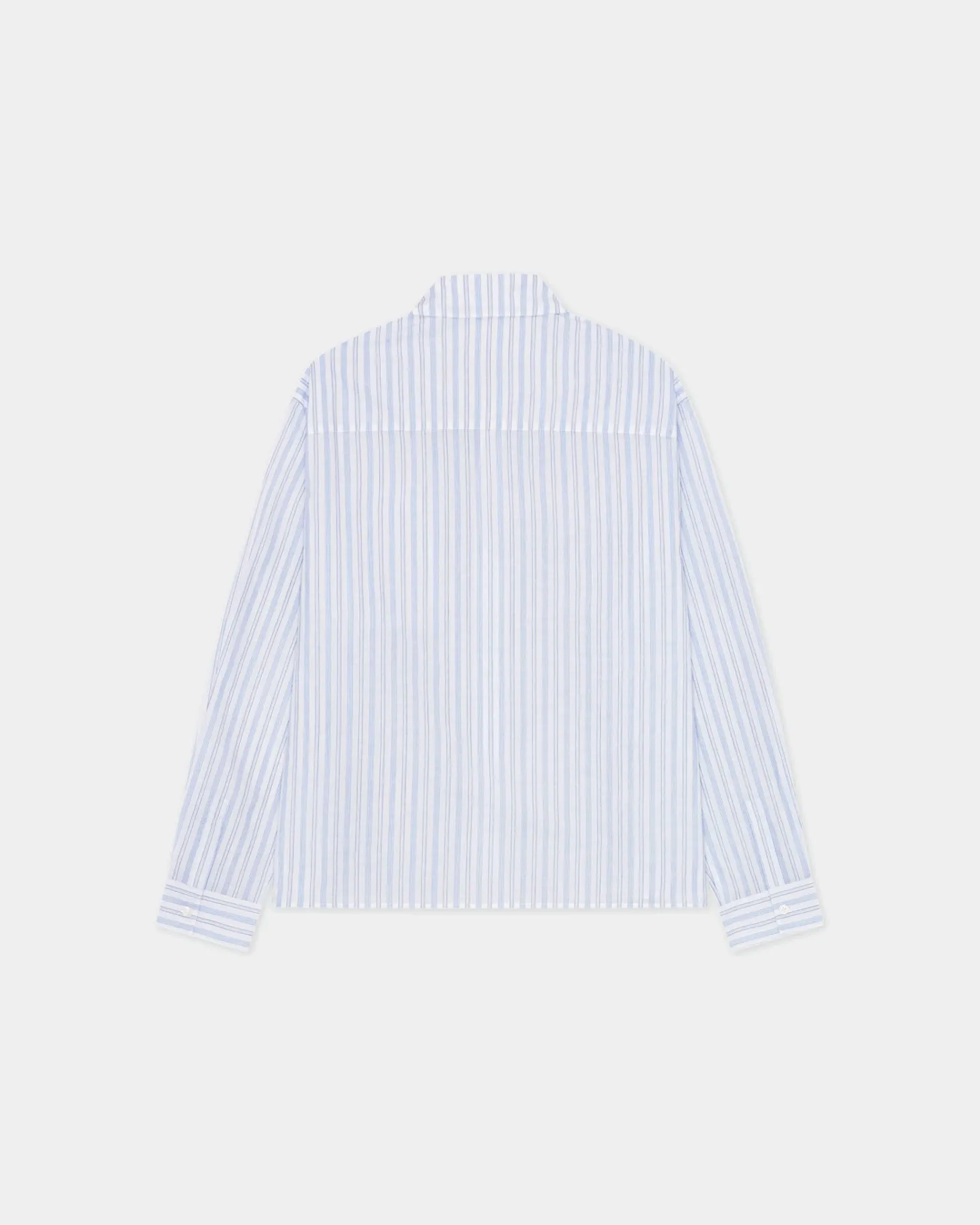 Striped Button-Up Shirt - Blue Stripe