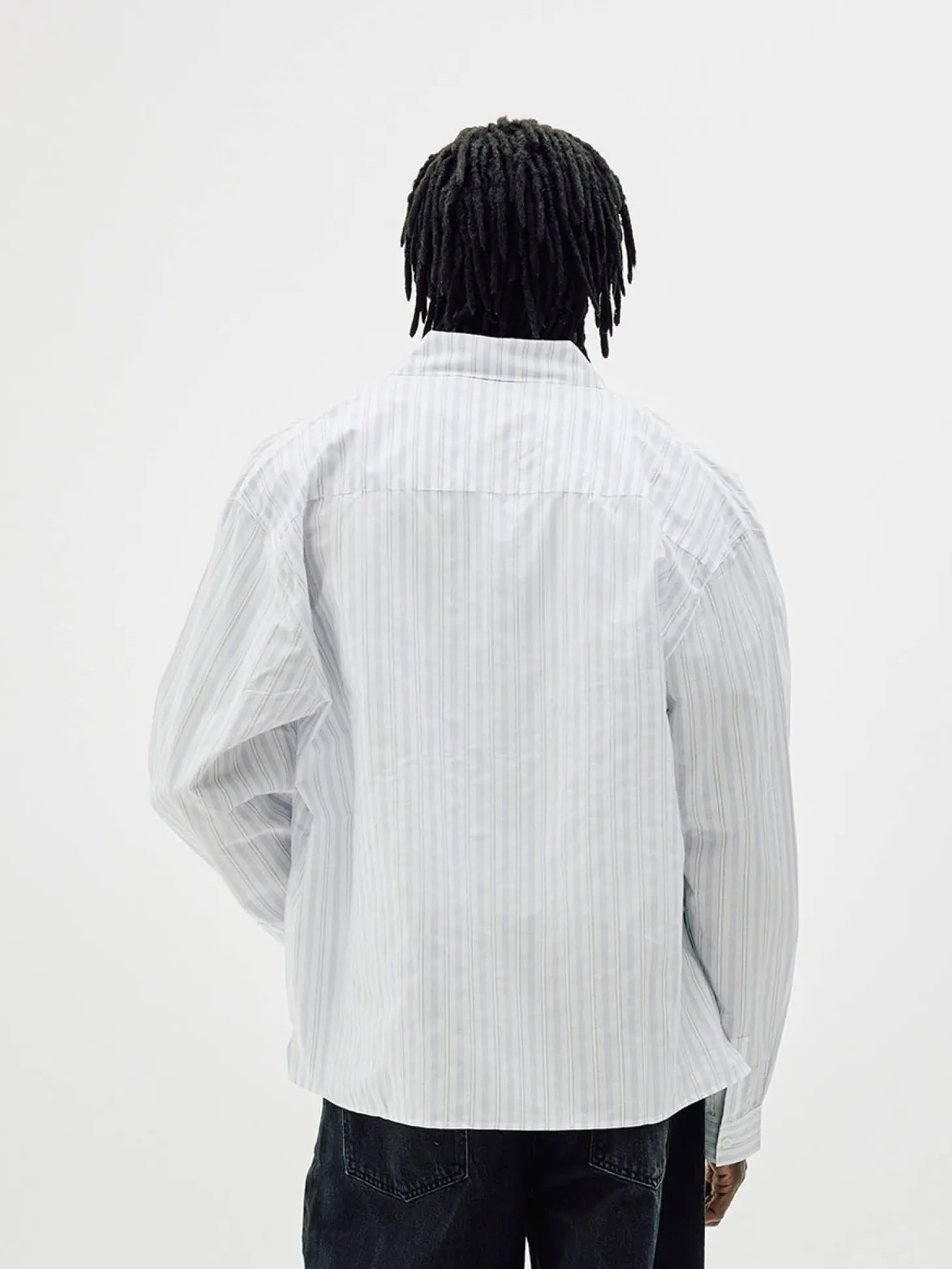 Striped Button-Up Shirt - Blue Stripe