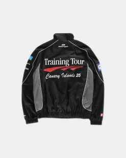 Track Jacket, men - Training Tour - Black / Grey