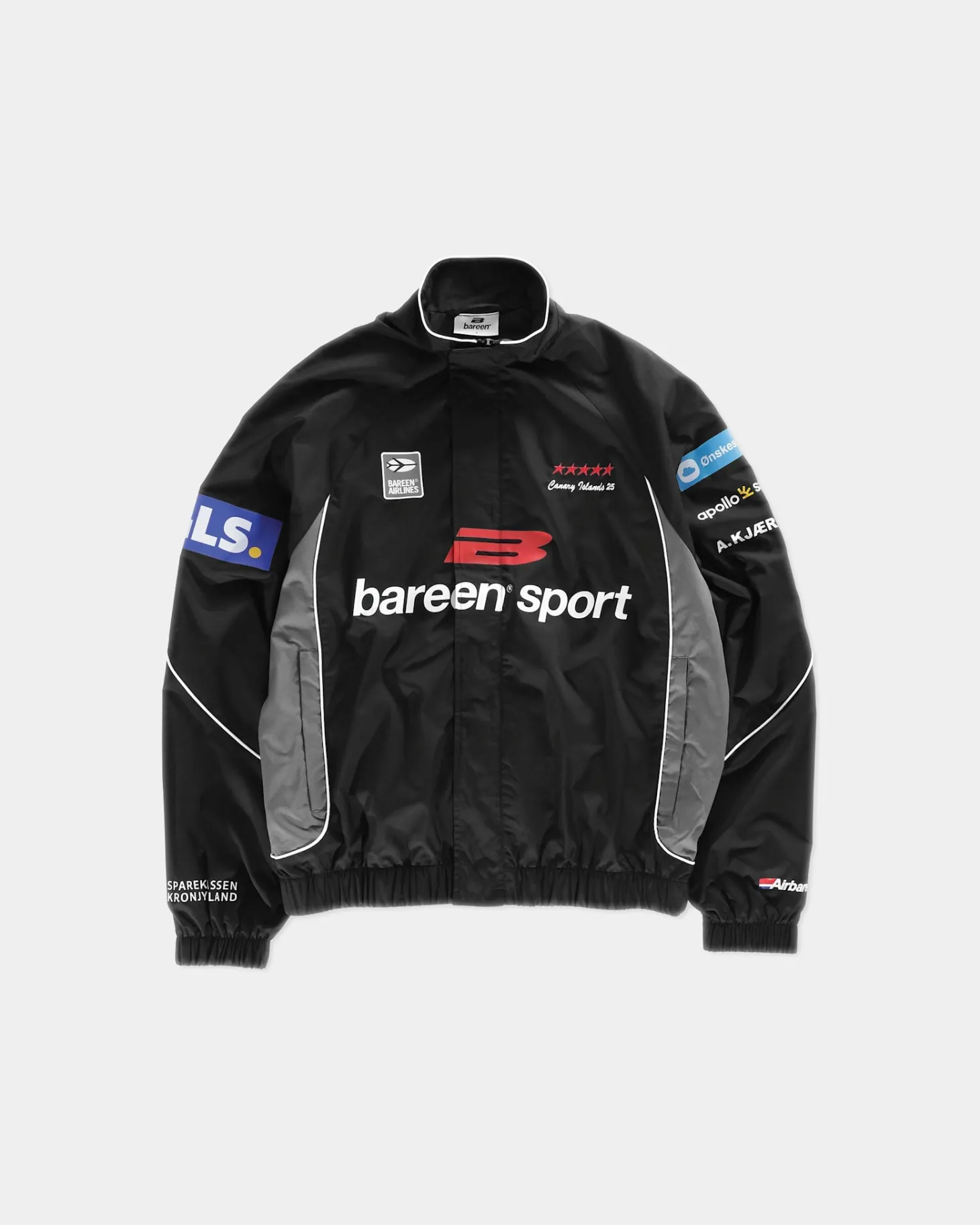 Track Jacket, men - Training Tour - Black / Grey