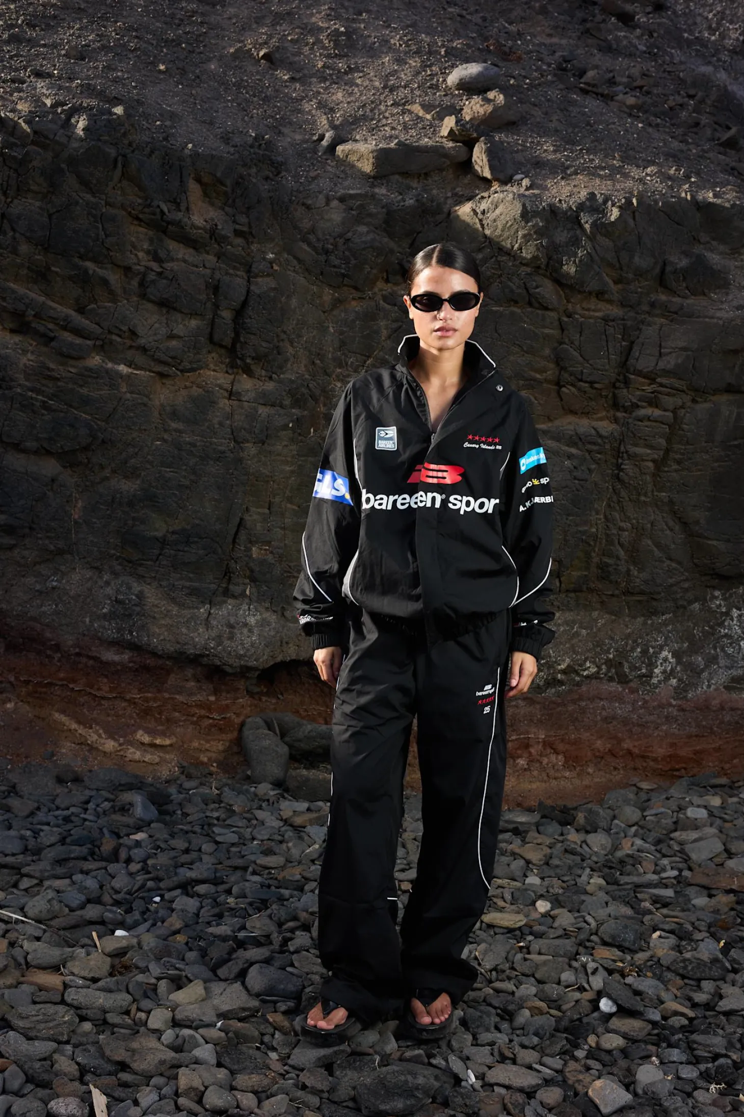 Track Jacket, women - Training Tour - Black / Grey