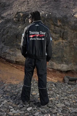 Track Pants, men - Training Tour - Black / Grey
