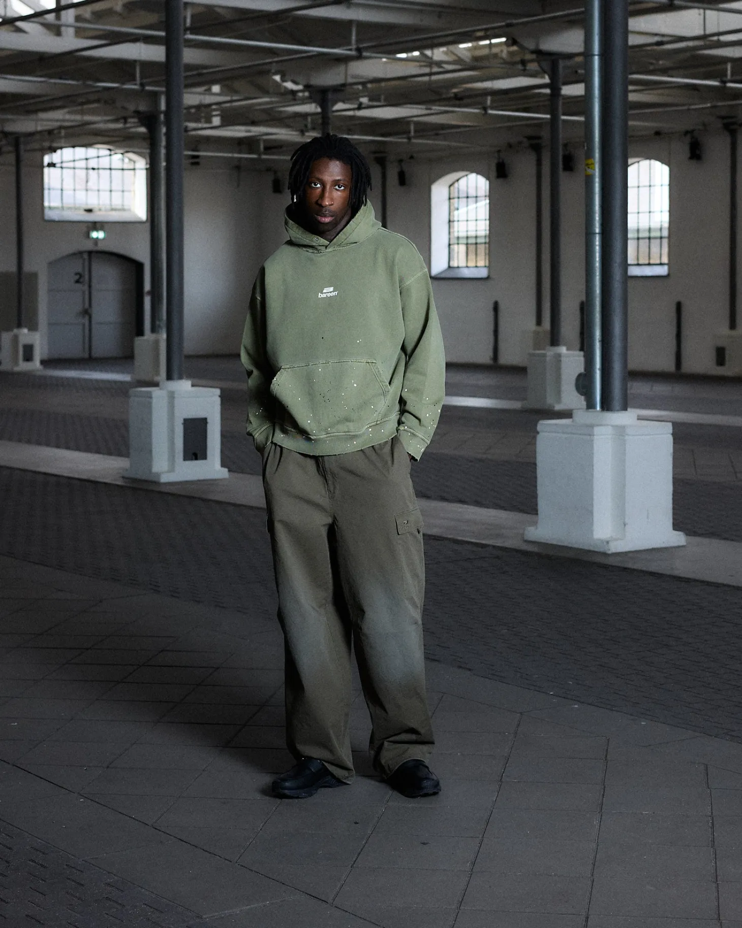 Vintage Cargo Pants, Men - Green