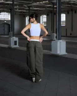 Vintage Cargo Pants, Women - Green