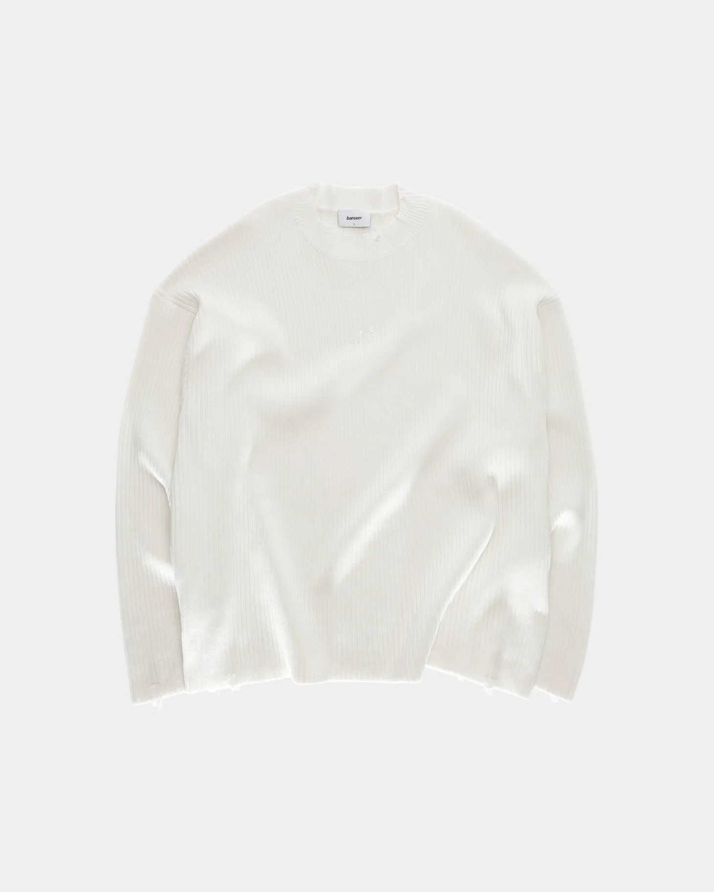 Vintage Knit Sweater, Men - White