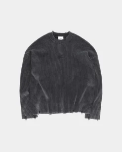 Vintage Knit Sweater, Women - Stone Black
