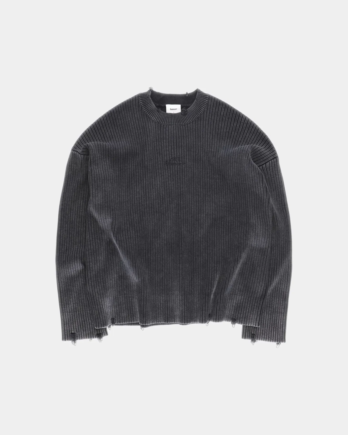 Vintage Knit Sweater, Women - Stone Black