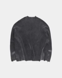 Vintage Knit Sweater, Women - Stone Black