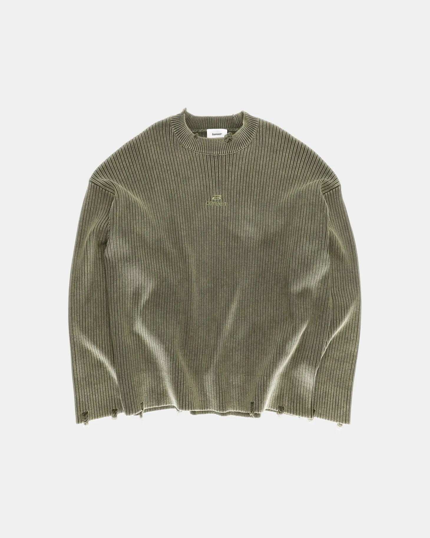 Vintage Knit Sweater, Women - Stone Green