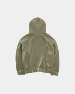 Vintage Oversized Hoodie, Men - Stone Green