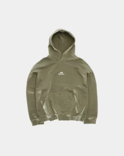 Vintage Oversized Hoodie, Men - Stone Green