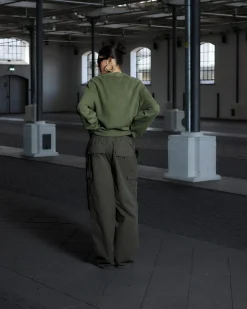 Vintage Oversized Waffle Long Sleeve, Men - Stone Green