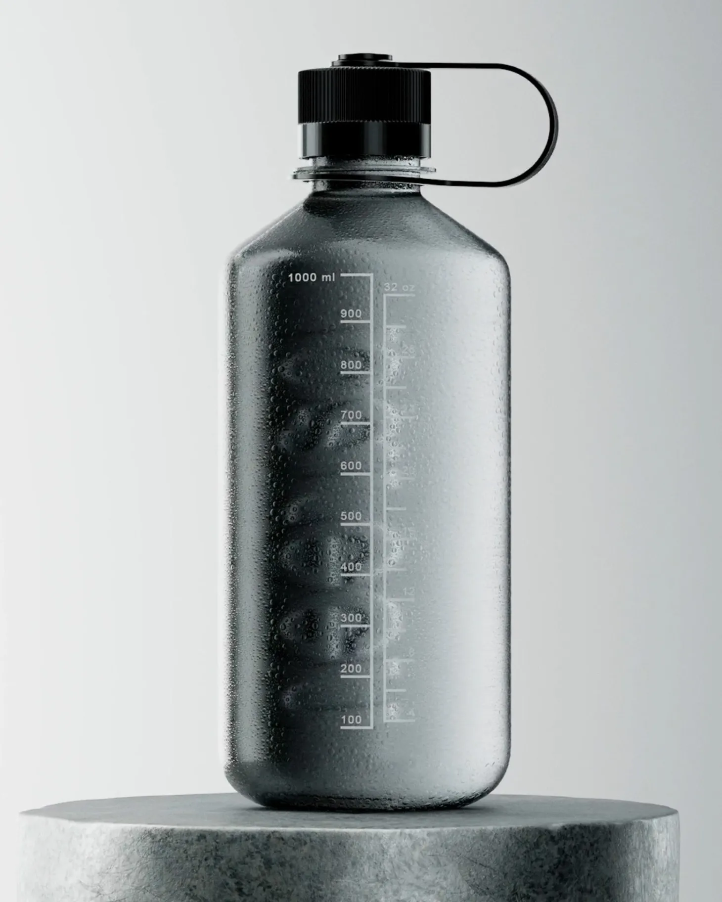 Water Bottle 1000 ml - Black