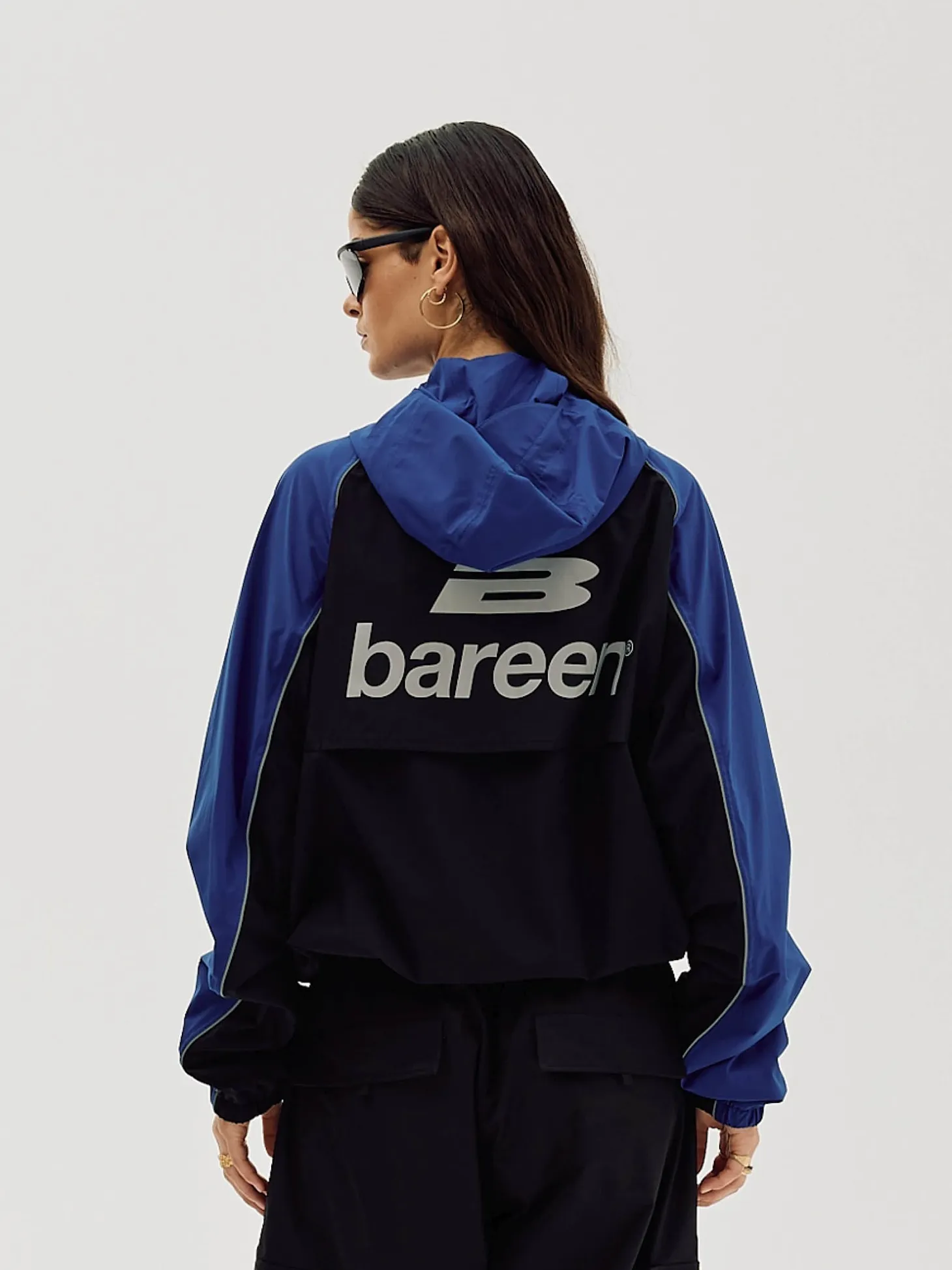 Windbreaker, Women - Black / Cobalt Blue