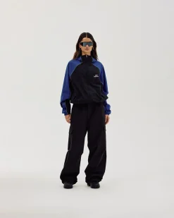 Windbreaker, Women - Black / Cobalt Blue