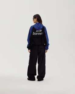 Windbreaker, Women - Black / Cobalt Blue