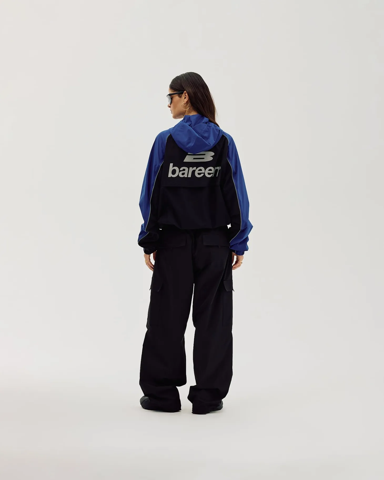 Windbreaker, Women - Black / Cobalt Blue