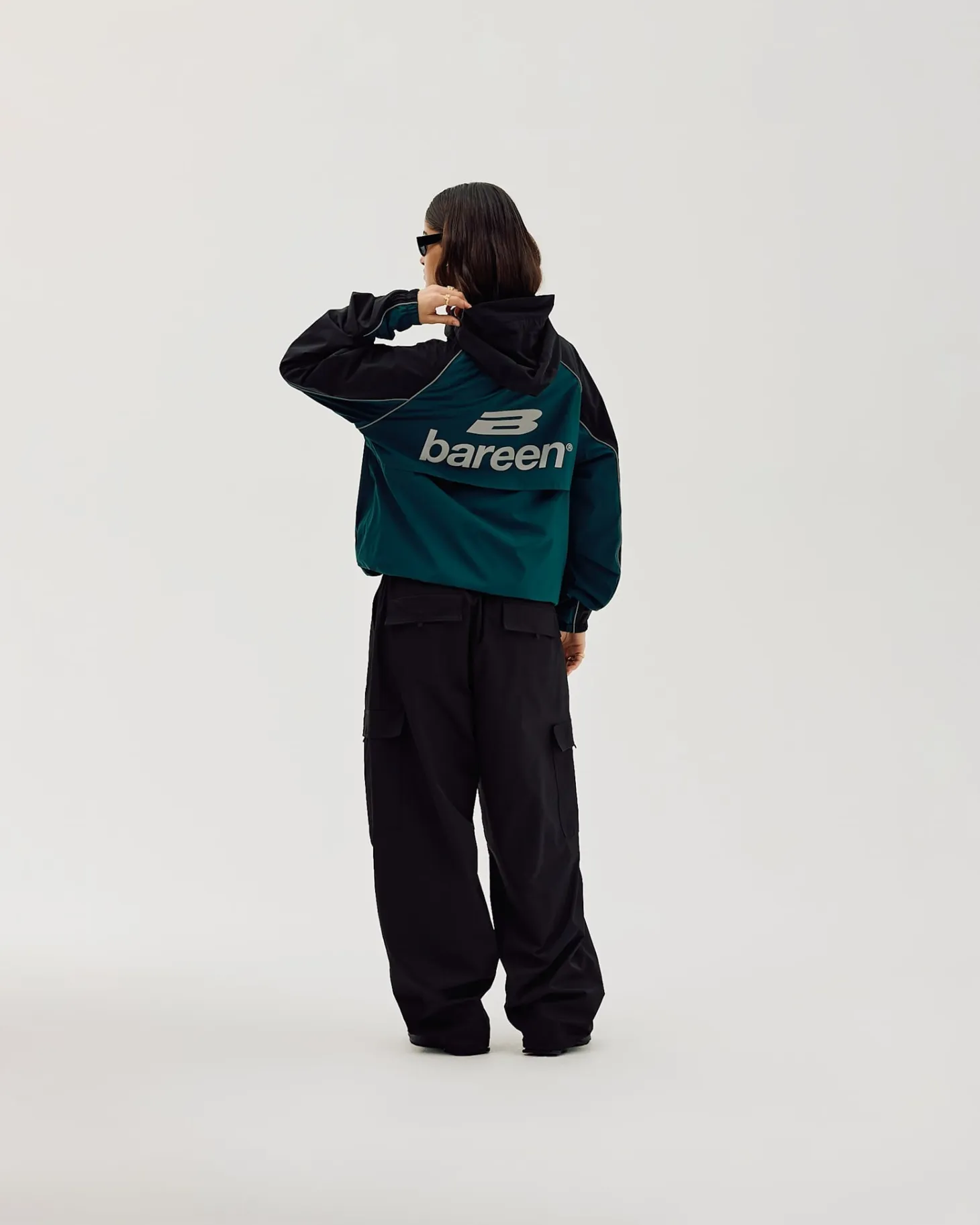 Windbreaker, Women - Black / Dark Teal