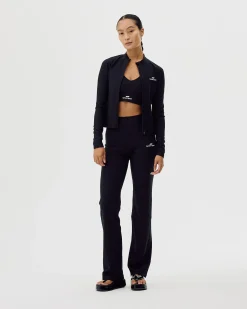 Women's Active Long Sleeve Full Zip - Black Onyx
