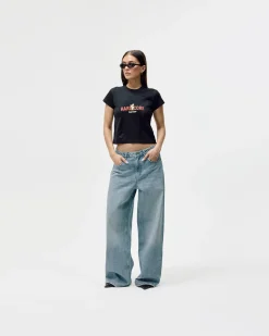 Women's Cropped T-shirt - Hardcore - Black